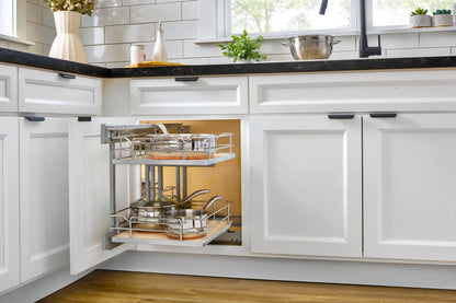 Rev-A-Shelf Elite Blind Corner Optimizer, Two-Tier with Soft-Close Slides, for 18" Opening