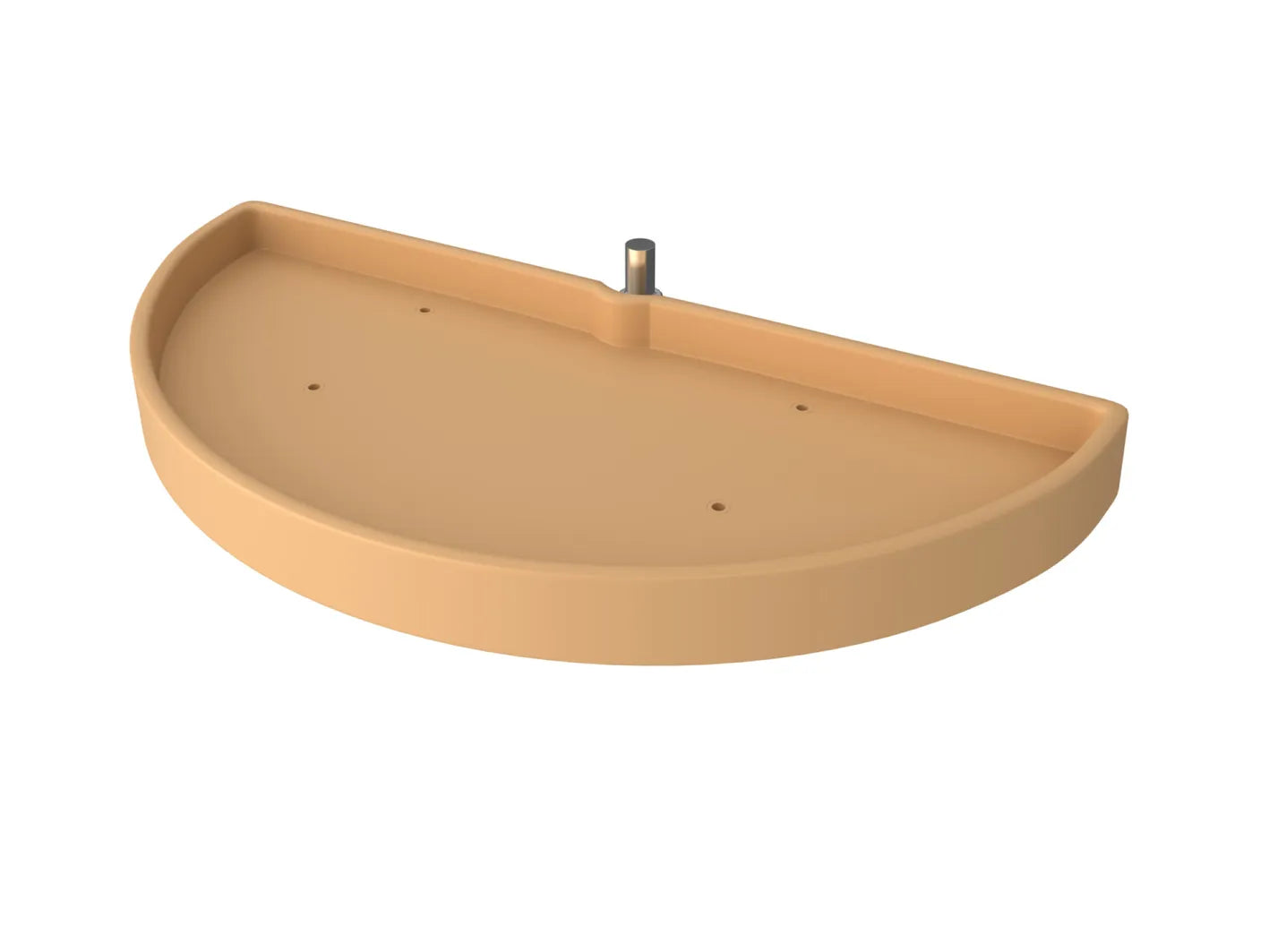 Rev-A-Shelf 6881 Series Polymer Half-Moon Lazy Susan w/ Pivot and Slide