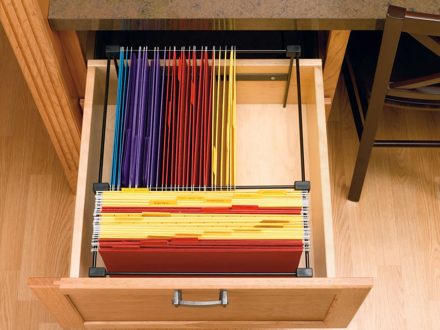 Rev-A-Shelf RAS-SMFD-52 File Drawer Organizer Pullout Insert for 18" Base