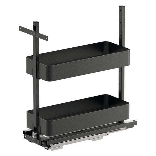 Vauth Sagel SUB® Pantry Planero® Bottom Mounted Base Pull Out, 2 Trays, Installation Height Minimum 28"