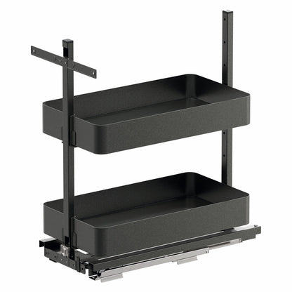 Vauth Sagel SUB® Pantry Planero® Bottom Mounted Base Pull Out, 2 Trays, Installation Height Minimum 28"