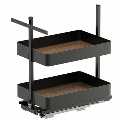 Vauth Sagel SUB® Pantry Planero® Bottom Mounted Base Pull Out, 2 Trays, Installation Height Minimum 28"