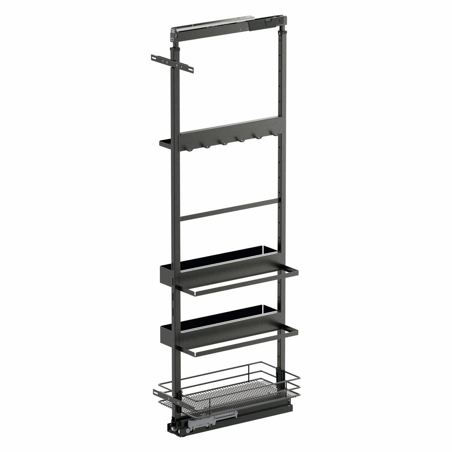 Vauth Sagel Saphir TAL® Pantry Flex Iron Accessory Set, for Use with 15" Cabinet Width Pull Outs