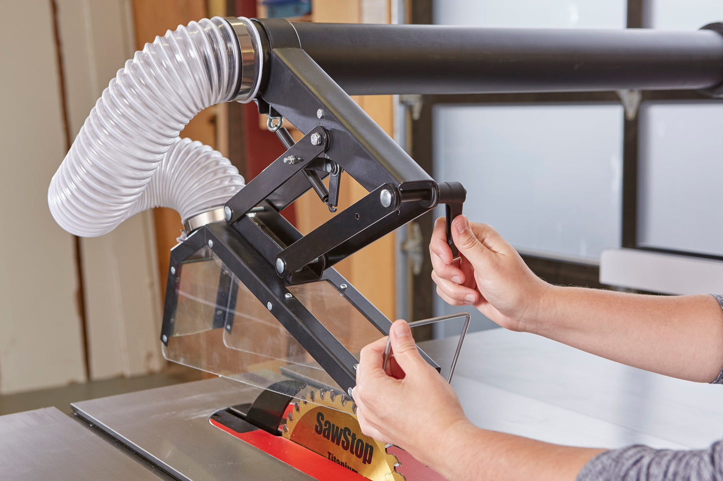 Sawstop Floating Overarm Dust Collection Guard