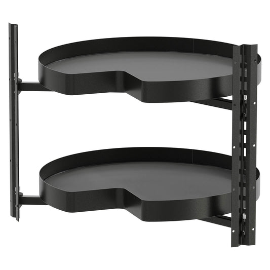 Vauth Sagel COR® Wheel Pro Planero® Kidney Lazy Susan, Premium 2-Shelf Set