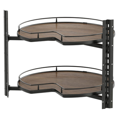 Vauth Sagel COR® Wheel Pro Scalea Kidney Lazy Susan, Premium 2-Shelf Set