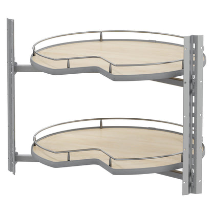 Vauth Sagel COR® Wheel Pro Scalea Kidney Lazy Susan, Premium 2-Shelf Set