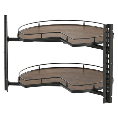 Vauth Sagel COR® Wheel Pro Scalea Kidney Lazy Susan, Premium 2-Shelf Set