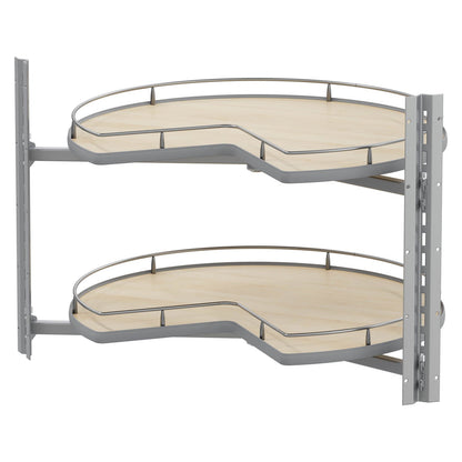 Vauth Sagel COR® Wheel Pro Scalea Kidney Lazy Susan, Premium 2-Shelf Set