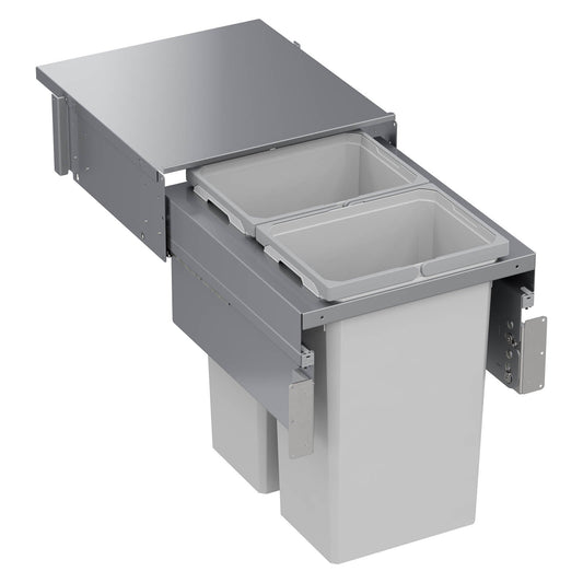 Vauth Sagel ENVI® Space XX 31 Quart Full Height Top Mount Waste Bin Pull Out with Soft Close, Double Bin (for 18" Face Frame Cabinet Opening, 21" Cabinet Width)