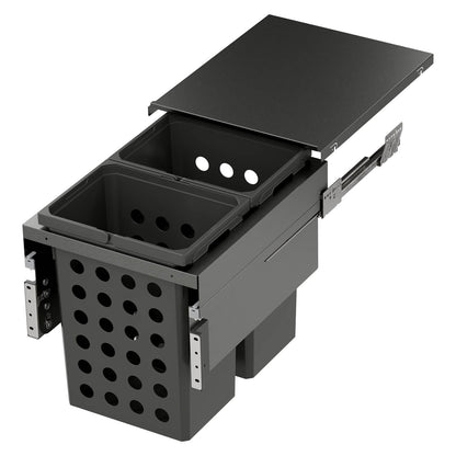 Vauth Sagel WASH® Space XX Pro Full Height Laundry Hamper Pull Out System, for Frameless Cabinet Application