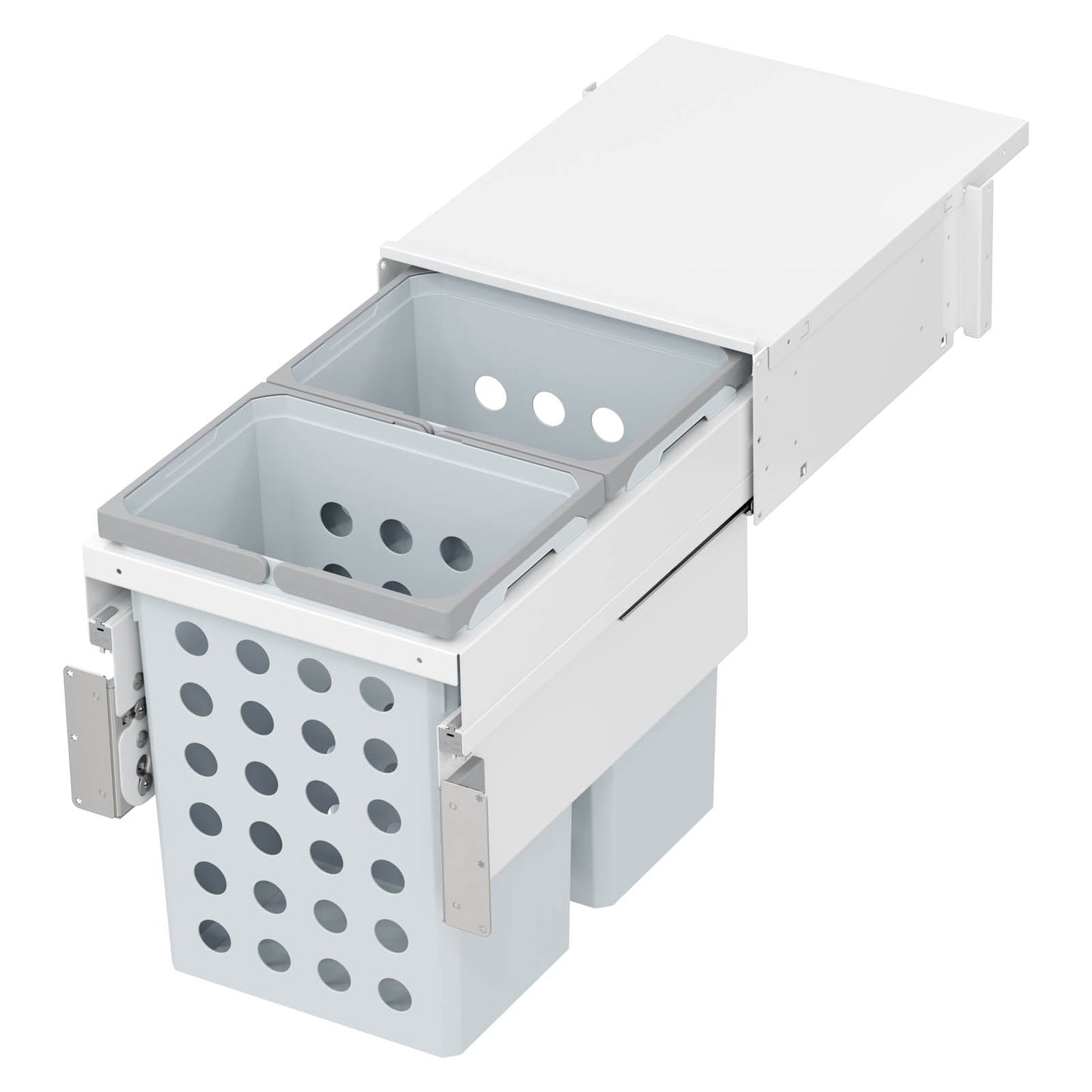 Vauth Sagel WASH® Space XX Pro Full Height Laundry Hamper Pull Out System, for Face Frame Cabinet Application