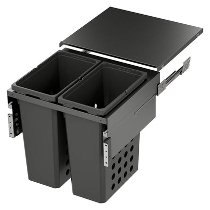 Vauth Sagel WASH® Space XX Pro Full Height Laundry Hamper Pull Out System, for Frameless Cabinet Application