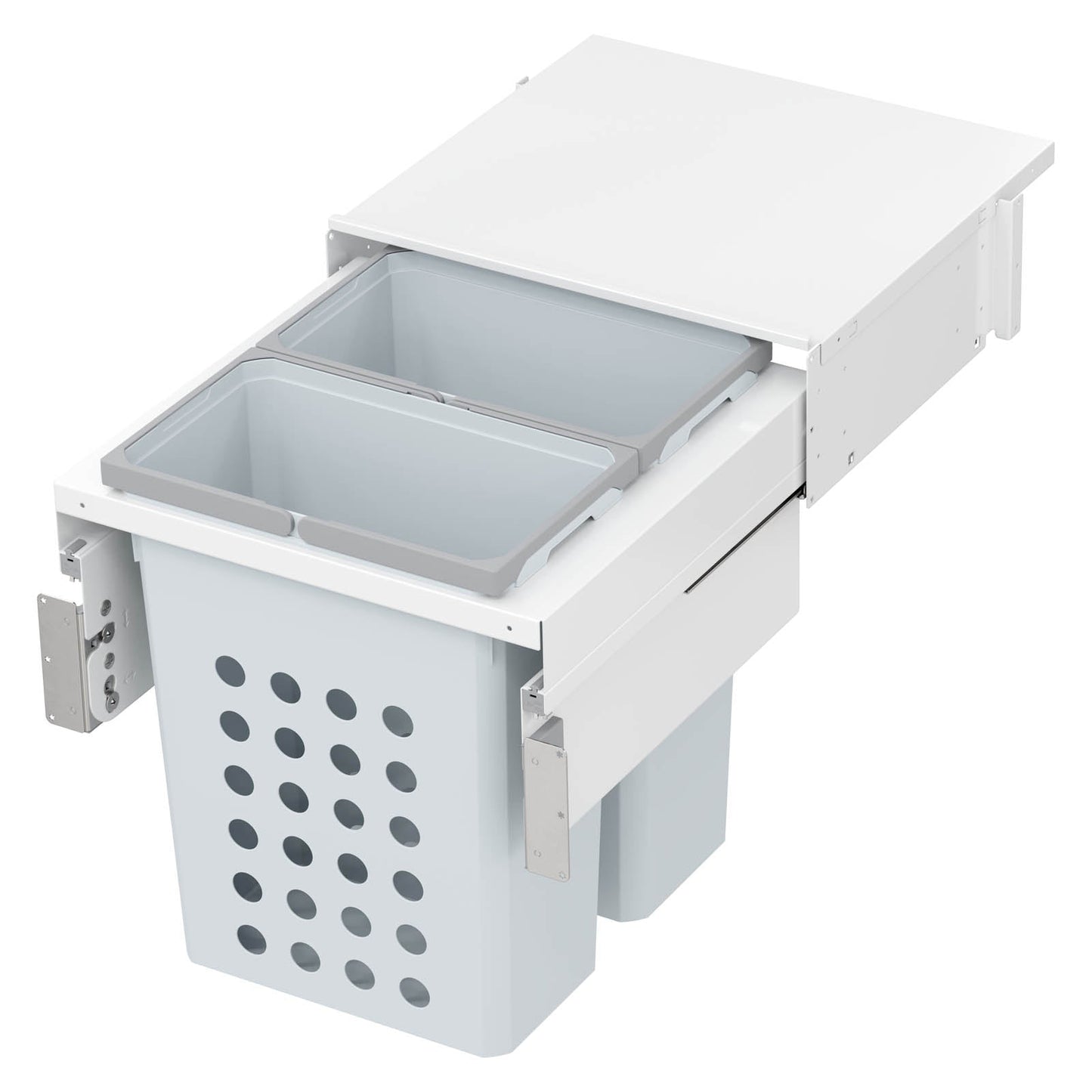 Vauth Sagel WASH® Space XX Pro Full Height Laundry Hamper Pull Out System, for Face Frame Cabinet Application