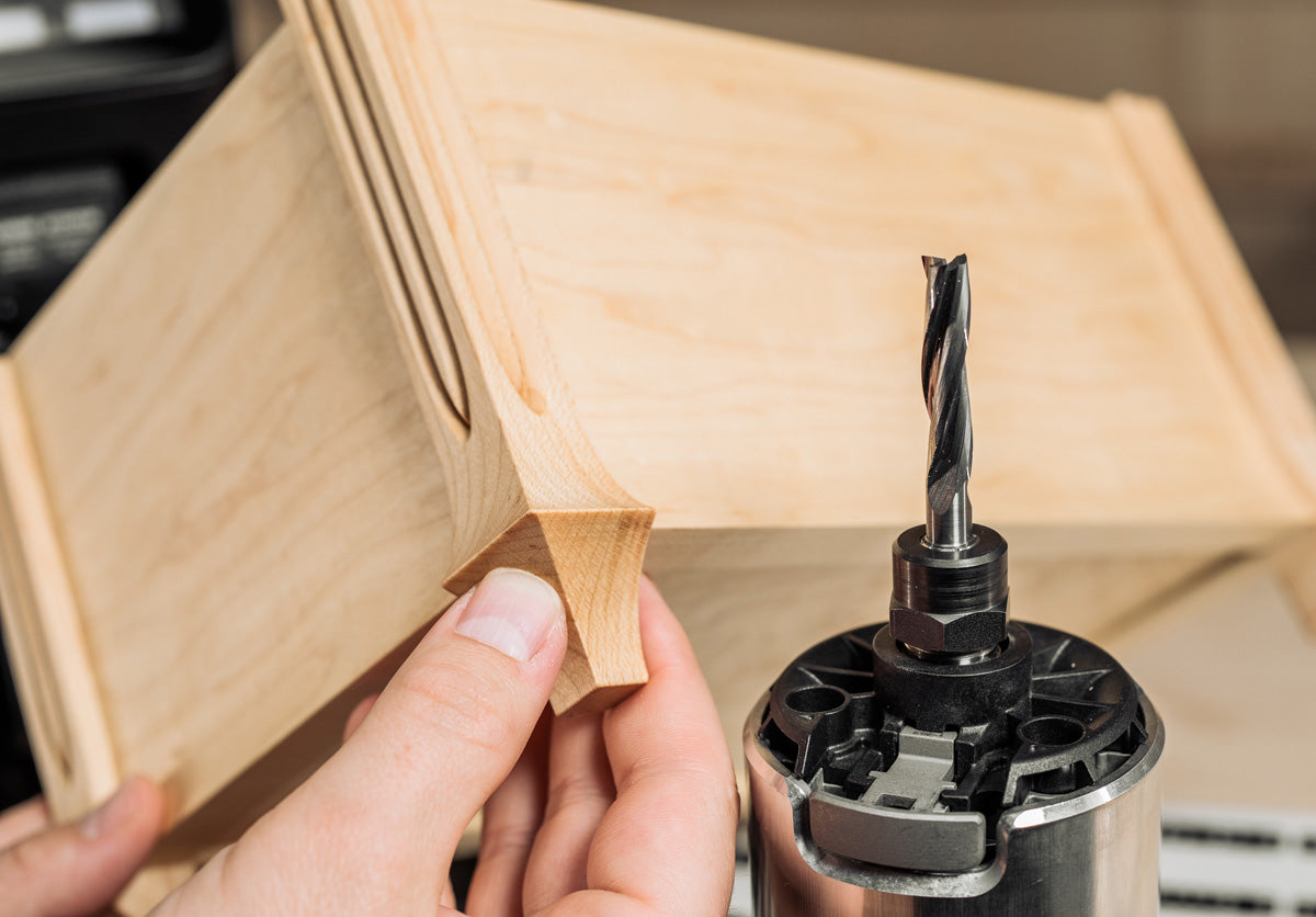 Shaper Tools 8mm X 35mm Up-Spiral Flat Router Bit