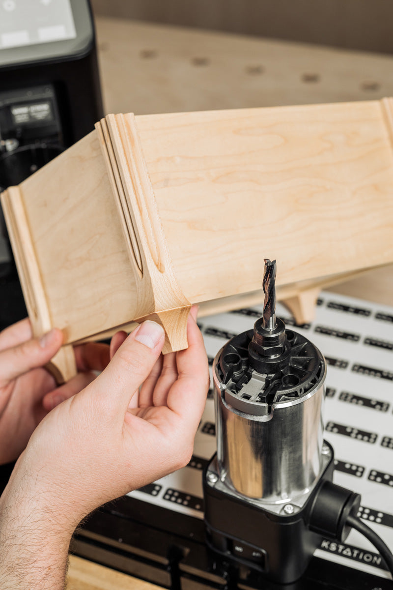 Shaper Tools 8mm X 35mm Up-Spiral Flat Router Bit