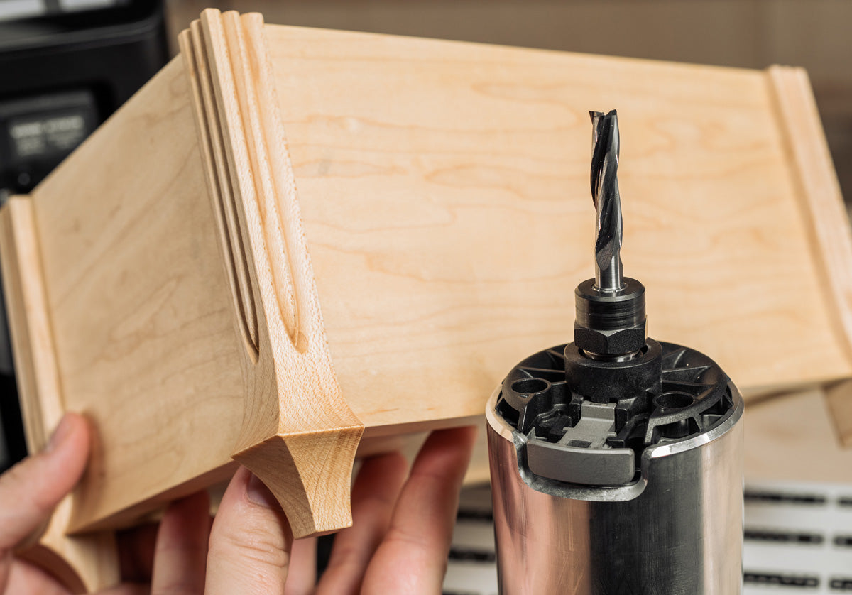 Shaper Tools 8mm X 35mm Up-Spiral Flat Router Bit