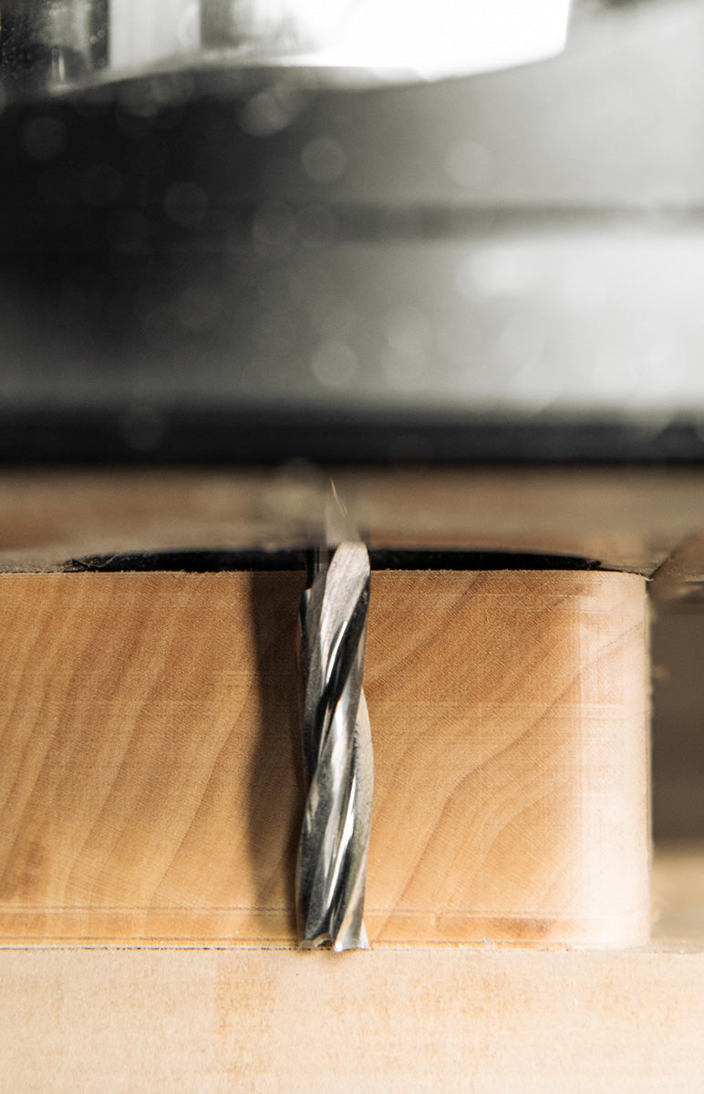 Shaper Tools 8mm X 35mm Up-Spiral Flat Router Bit