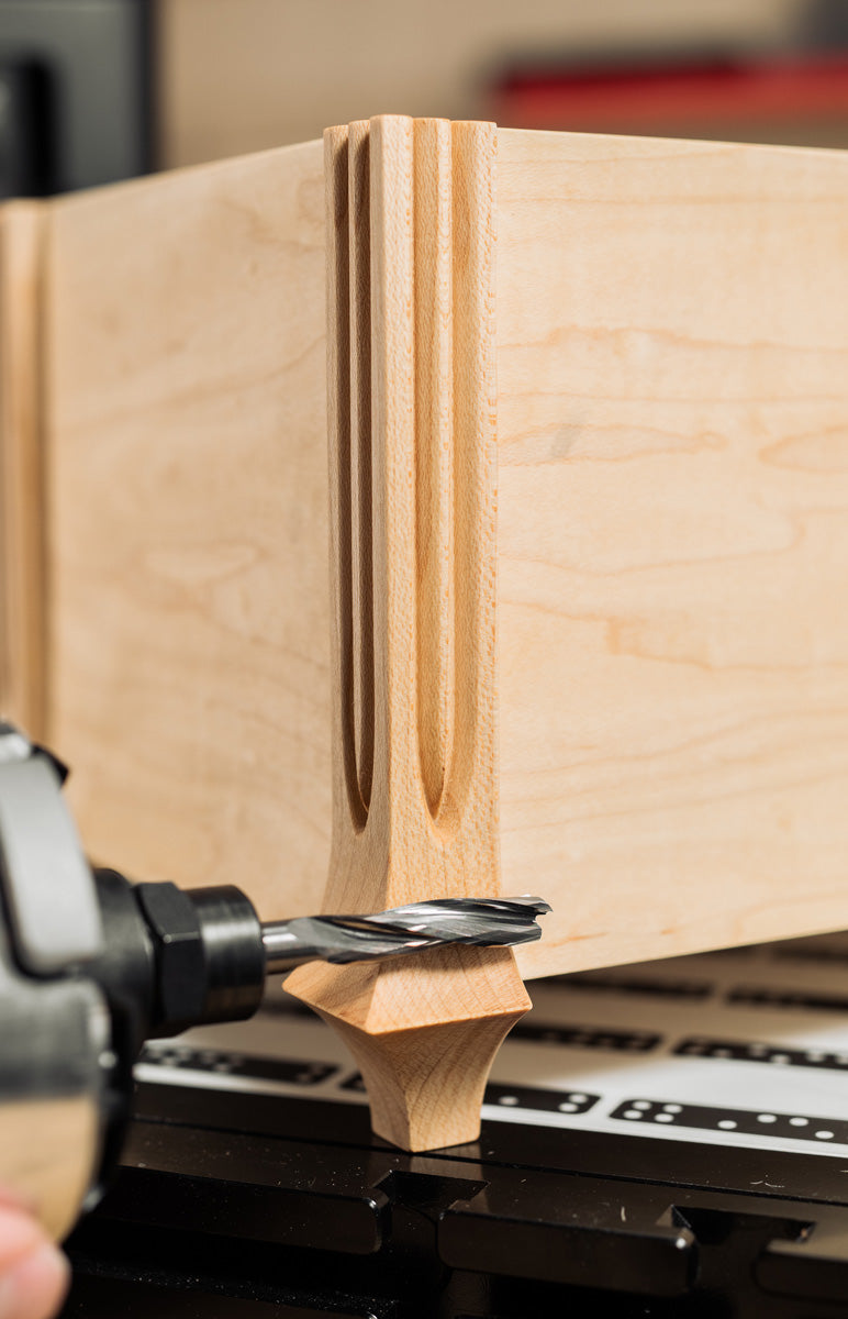 Shaper Tools 8mm X 35mm Up-Spiral Flat Router Bit