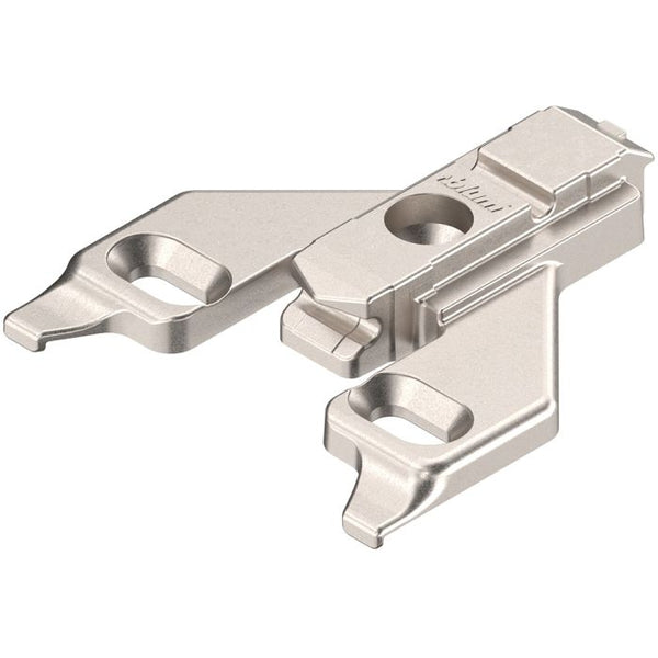 Blum 6 mm Elongated Holes Screw-On Face Frame Adaptor Mounting Plate, Face Frame Mounting Plates