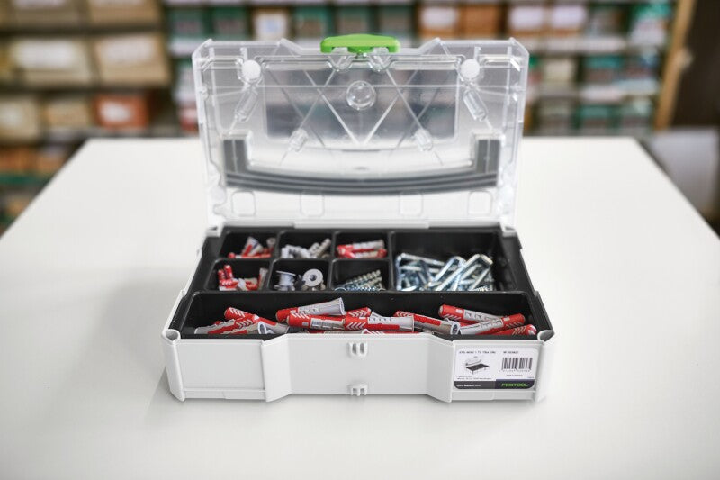 Festool 203821 MINI T-LOC Systainer UNI with Transparent Lid