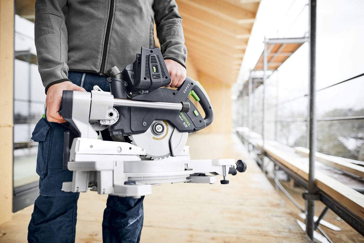Festool Cordless Sliding Compound Miter Saw KAPEX KSC 60 EB Basic, Tool Only