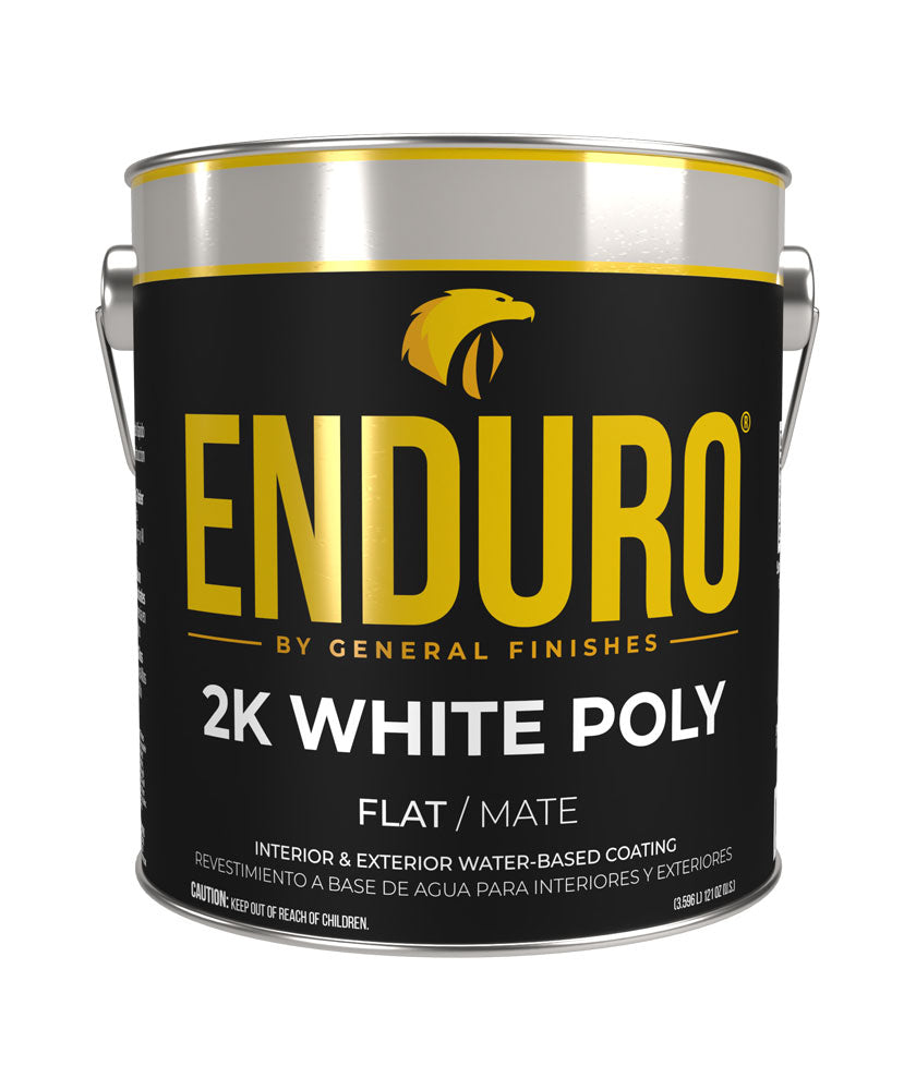 General Finishes White 2K Poly Top Coat, Water Based (Catalyst Included)