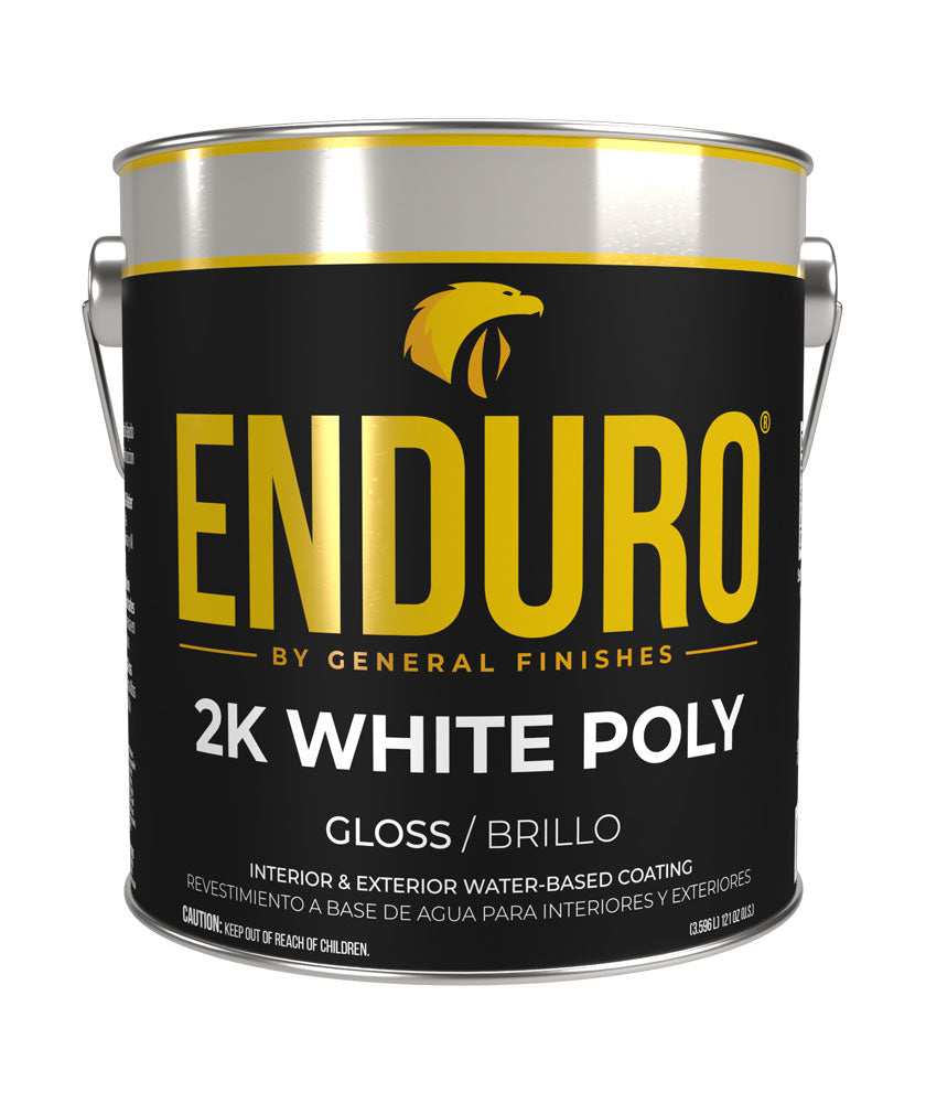 General Finishes White 2K Poly Top Coat, Water Based (Catalyst Included)