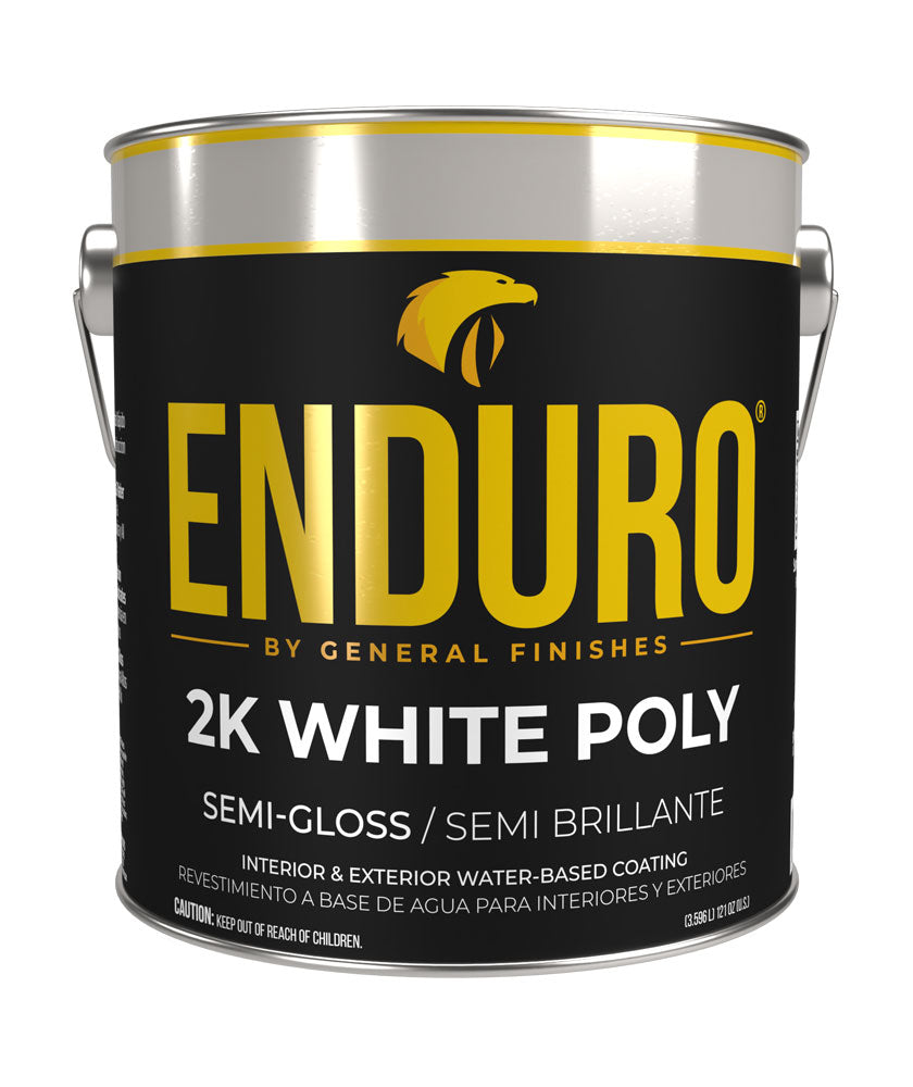 General Finishes White 2K Poly Top Coat, Water Based (Catalyst Included)