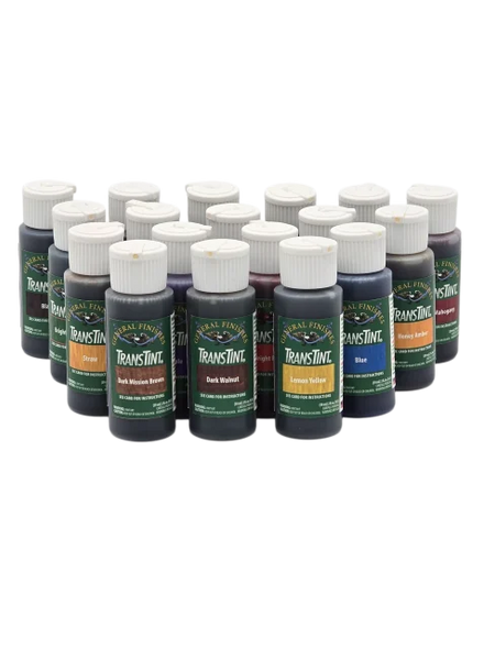 General Finishes TransTint Liquid Dye Concentrate for Use in Water, Alcohol, Lacquer and Clear Finishes