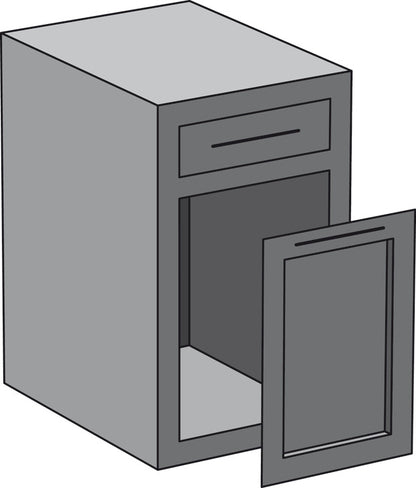 Hailo Waste Bin Pull-Out, US Cargo FF 21, Face Frame