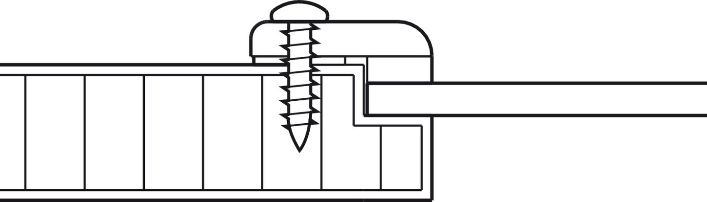 Clear Plastic Glass Retainer Clip