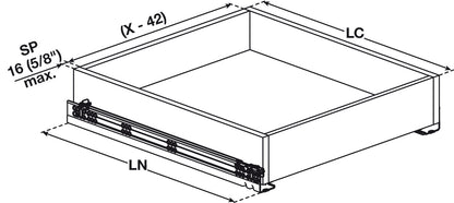 Salice Progressa Smove Concealed Undermount Drawer Slide