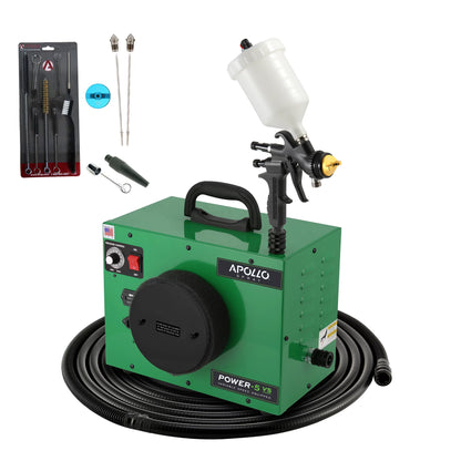 Apollo Sprayers Power-5 VS+ Turbine System with Nozzle Set, 5-Stage Motor with Variable Speed Control and QuadraClean™