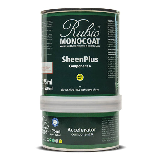 Rubio Monocoat SheenPlus, for an oiled look with extra sheen