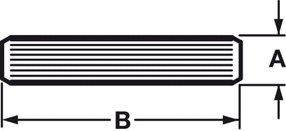Hafele Fluted Wood Dowel, Small Packs