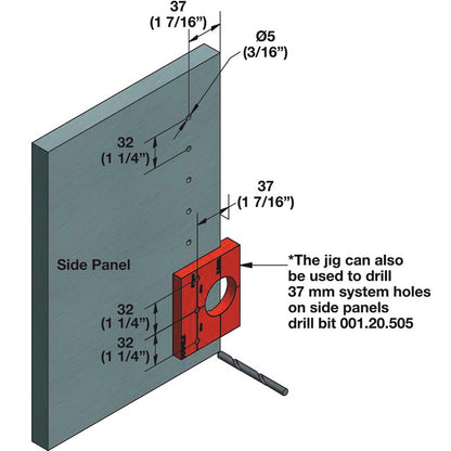Hafele 001.25.638 Rafix Installer Kit for Rafix 20 Systems