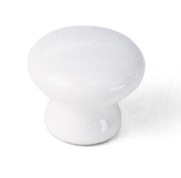 01642 White Knob, Porcelain Collection - Laurey