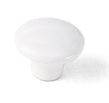 01742 White Knob, Porcelain Collection - Laurey