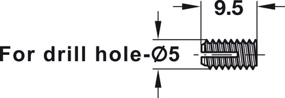 Hafele Spreading Dowel without Collar, Nylon