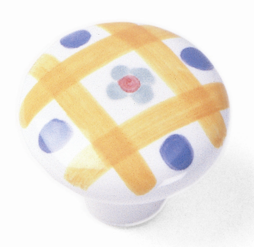 08500 Hand Painted Knob, Porcelain Collection - Laurey
