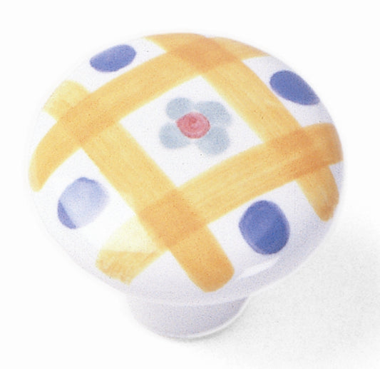 08500 Hand Painted Knob, Porcelain Collection - Laurey