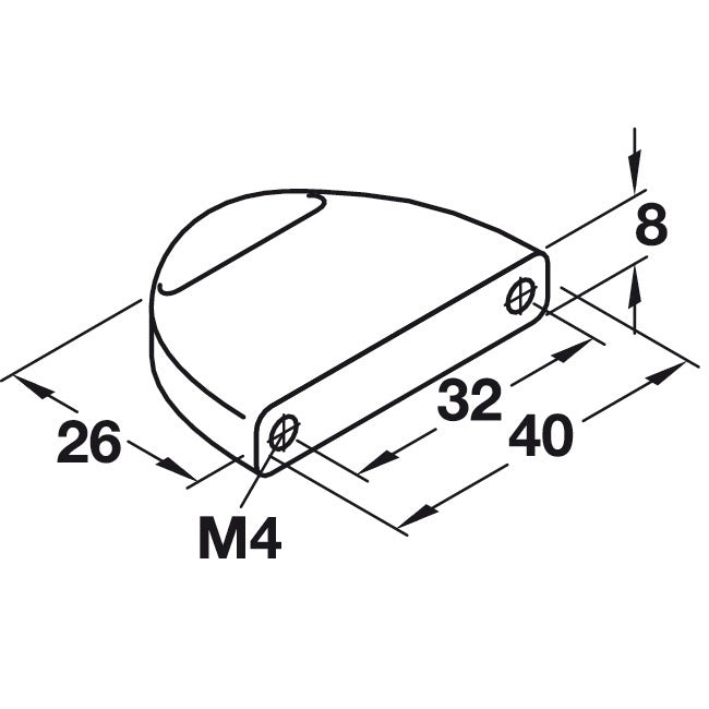 Hafele Lago Di Como Pull Urban 40 mm legnth