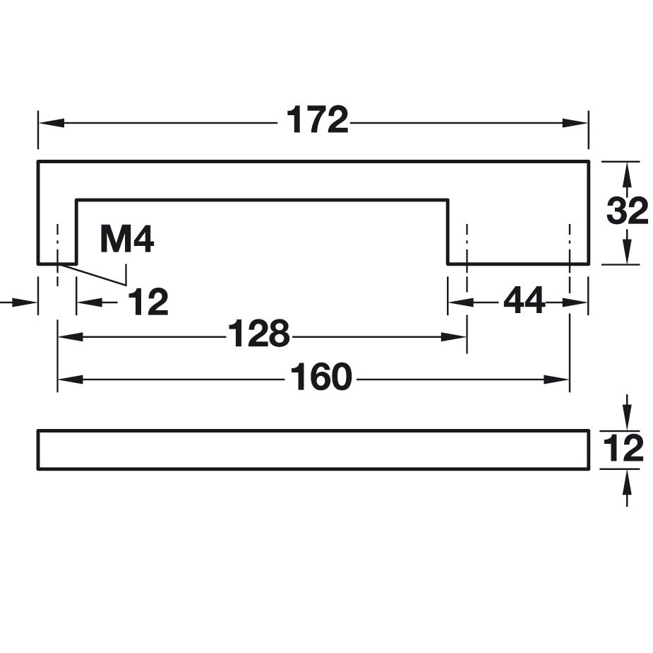 Hafele Nouveau Pull Mid-Century Mondern
