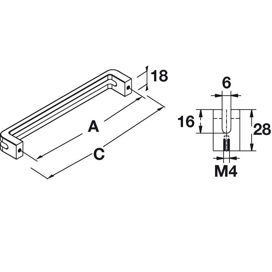 Hafele Studio Pull Double Rail