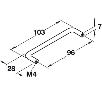 Hafele Antimicrobial Pull