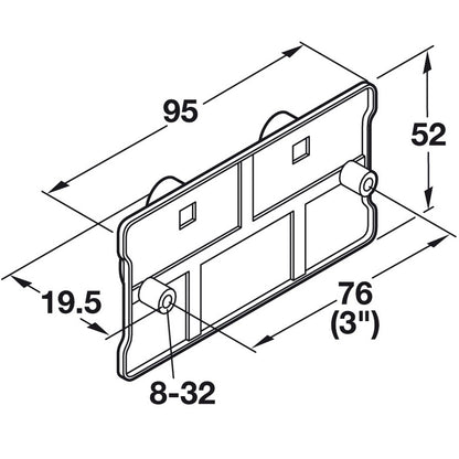 Hafele Adamson Bail Pull, Rustic