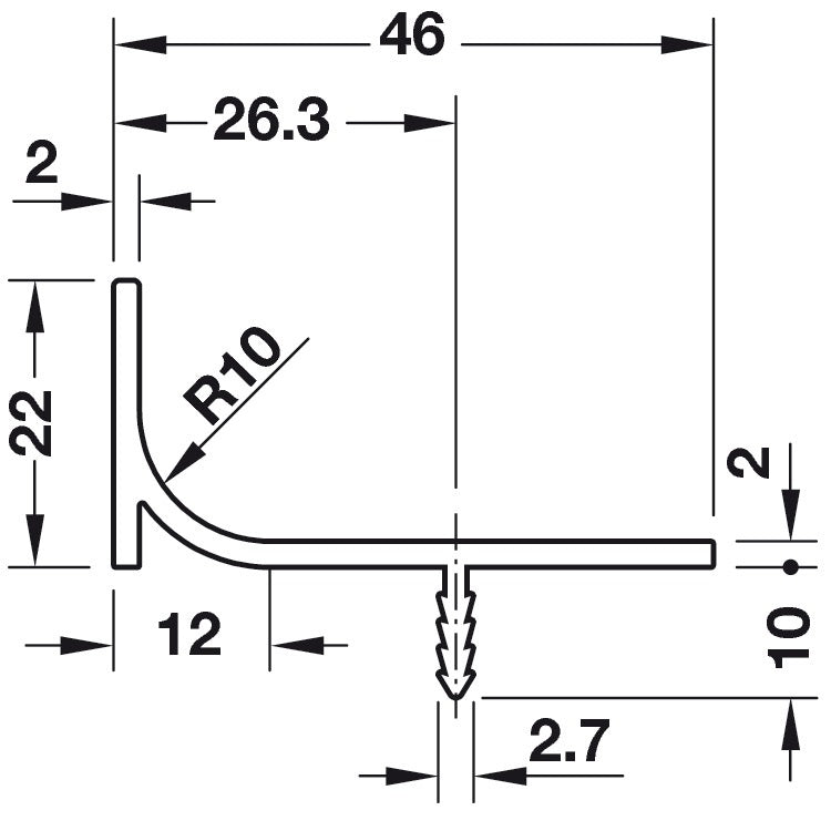 Hafele Passages End Pull Vertical