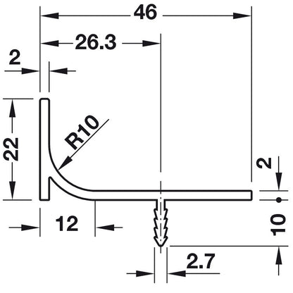 Hafele Passages End Pull Vertical