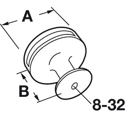 Hafele Oberon Knob Frosted